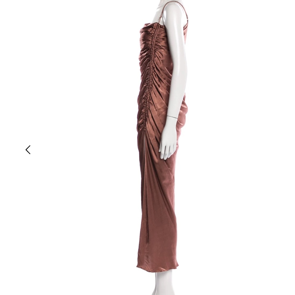 Shona Joy Ruched Dress - Bronze - Picture 10 of 12